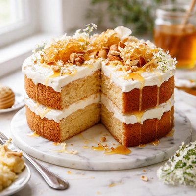 Image of Decadent Honey Sponge Cake