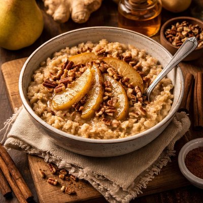 Image of Decadent Tasting Ginger Pear Oatmeal