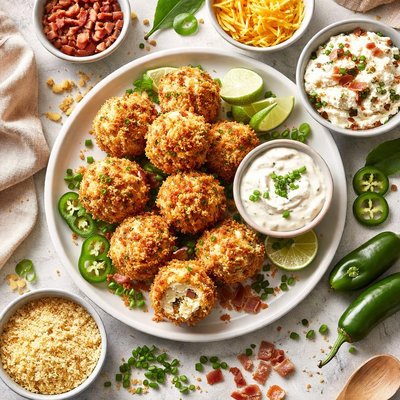 Image of Deconstructed Jalapeno Poppers Balls