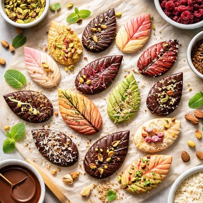 Image of Decorative Chocolate Leaves