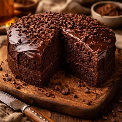 Image of Deep Chocolate Vegan Cake