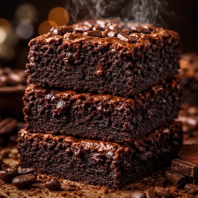 Image of Deep Dark Espresso Brownies