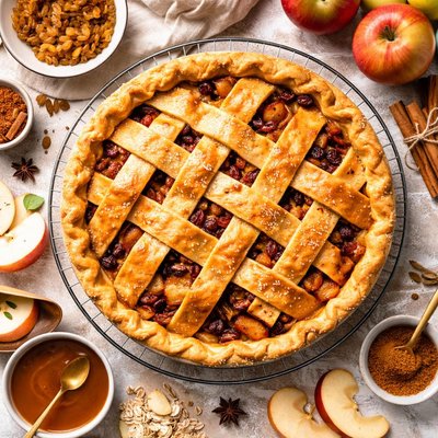 Image of Deep Dish Apple Raisin Pie