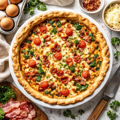 Image of Deep Dish Eggy Quiche