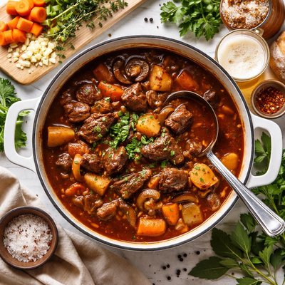 Image of Deep Rich and Beefy Beer Beef Stew