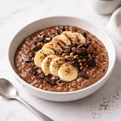 Image of Delectable Banana Chocolate Porridge