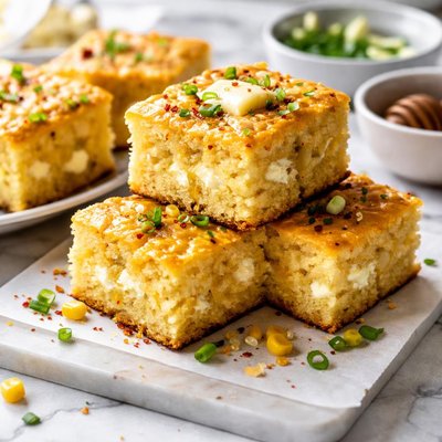 Image of Delectable Cream Cheese Cornbread