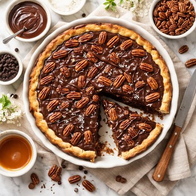 Image of Delectable Fudge Pecan Pie