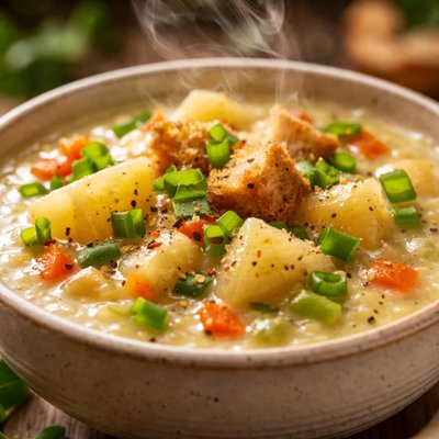 Image of Delicious and Simple Potato Soup Vegan