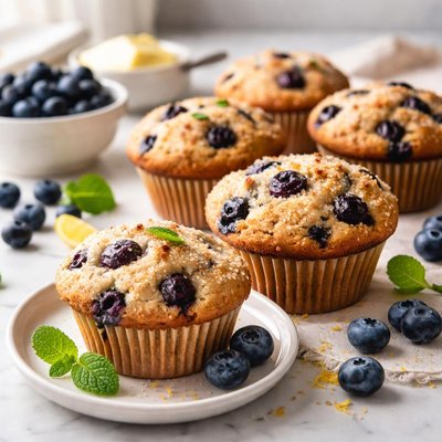 Image of Delicious Blueberry Muffins