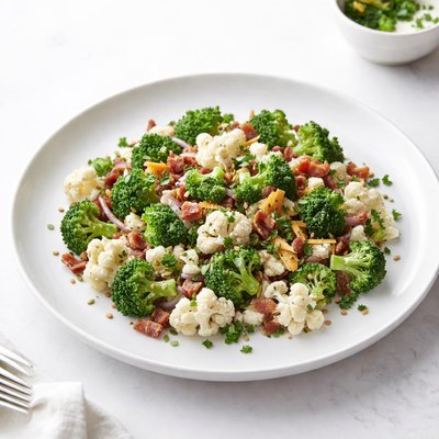 Image of Delicious Broccoli Cauliflower Salad
