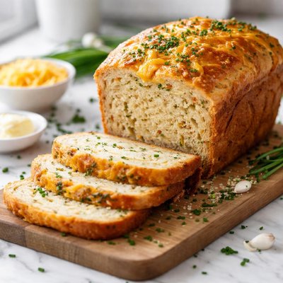 Image of Delicious Cheddar Chive Bread for the Bread Machine Abm
