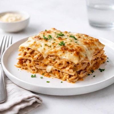 Image of Delicious Cheesy Chicken Lasagna