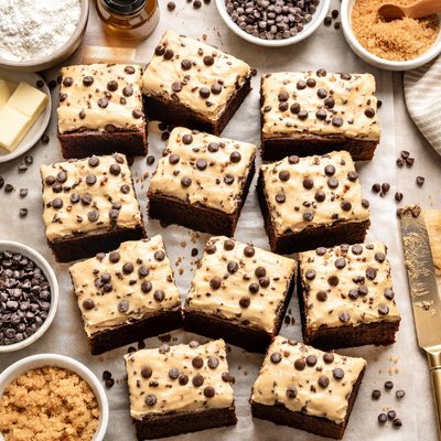 Image of Delicious Chocolate Chip Cookie Dough Brownies