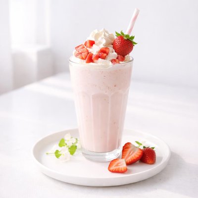 Image of Delicious Creamy Strawberry Milk Shake