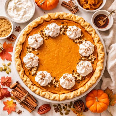 Image of Delicious Dairy Free Pumpkin Pie