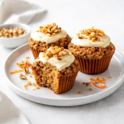 Image of Delicious Diabetic Carrot Cake Muffins