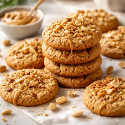 Image of Delicious Double Peanut Butter Cookies