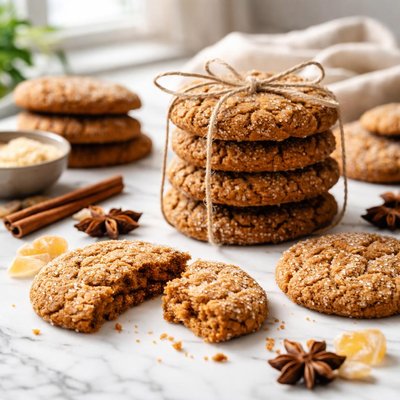 Image of Delicious Ginger Molasses Cookies