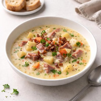 Image of Delicious Ham and Potato Soup