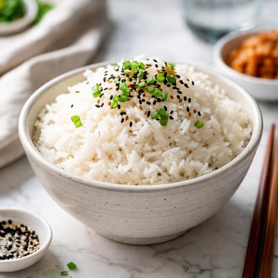 Image of Delicious Korean Steamed White Rice