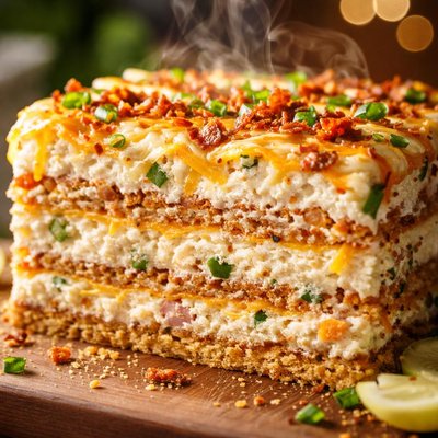 Image of Delicious Layered Cheese Loaf No Bake
