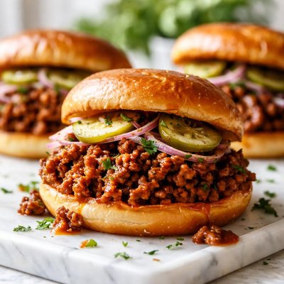 Image of Delicious Lean and Mean Bbq Sloppy Joes
