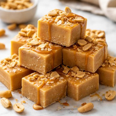 Image of Delicious Microwave Peanut Butter Fudge