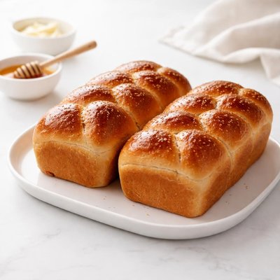 Image of Delicious Milk and Honey Bread 2 Loaves