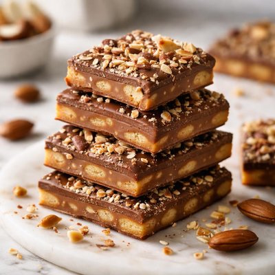 Image of Delicious Milk Chocolate Toffee with Almonds