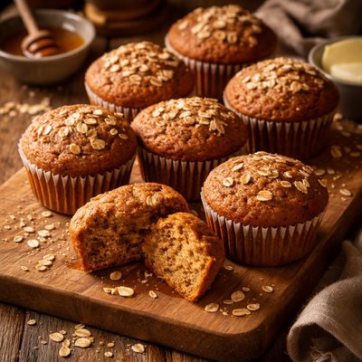 Image of Delicious Oat Bran Muffins
