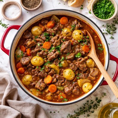 Image of Delicious Oven Baked Beef Stew