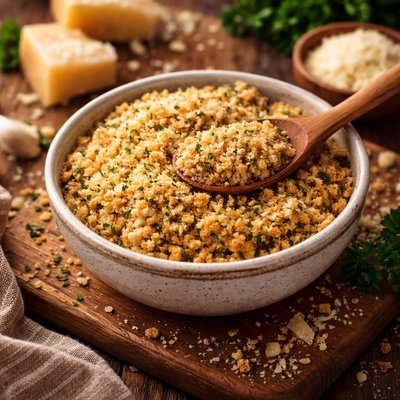 Image of Delicious Parmesan Cheese Italian Bread Crumbs