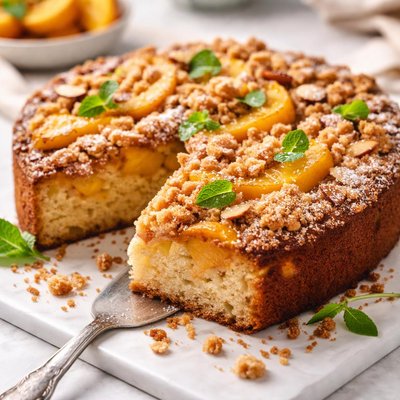 Image of Delicious Peachy Coffee Cake