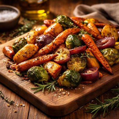 Image of Delicious Roasted Glazed Fall Vegetables