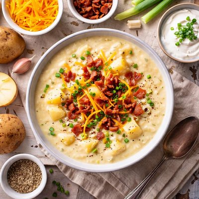 Image of Delicious Thick Creamy Potato Soup