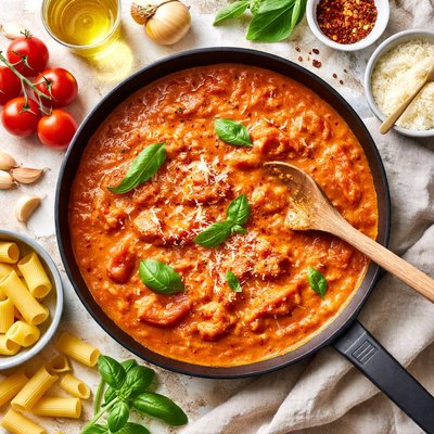 Image of Delicious Tomato Vodka Cream Sauce