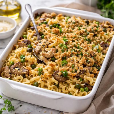 Image of Delicious Tuna Mushroom Casserole