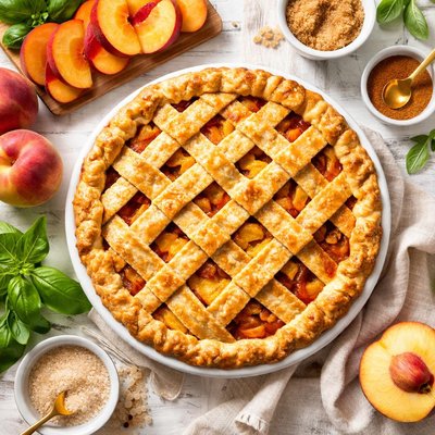 Image of Delicious Unbelievable Peach Pie
