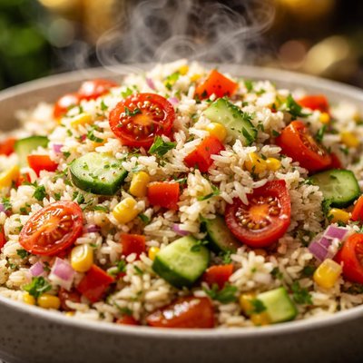 Image of Delicious Versatile and Simple Rice Salad