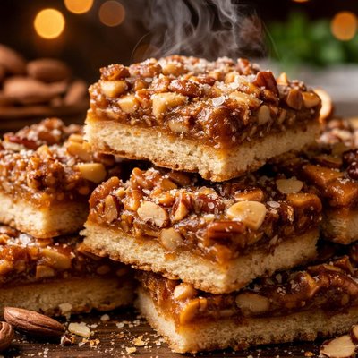 Image of Deliciously Easy Toffee Nut Bars