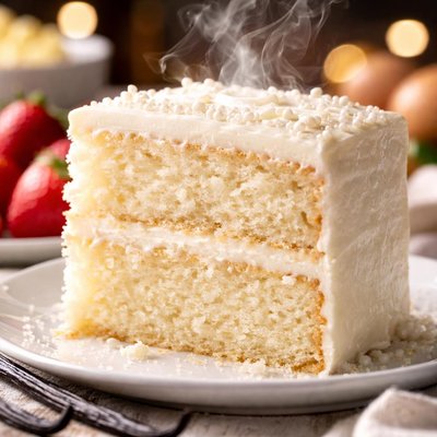 Image of Deliciously Moist White Cake