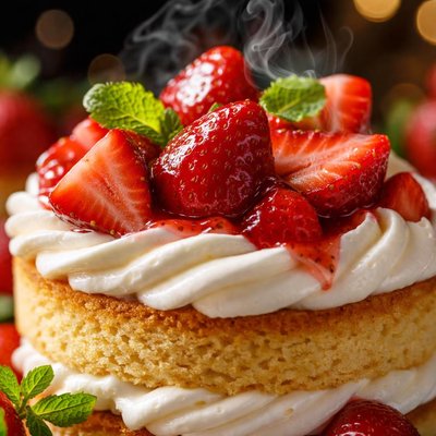 Image of Delightful Strawberry Dessert