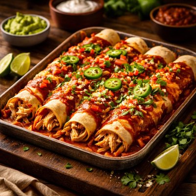 Image of Deluxe Chicken Enchiladas