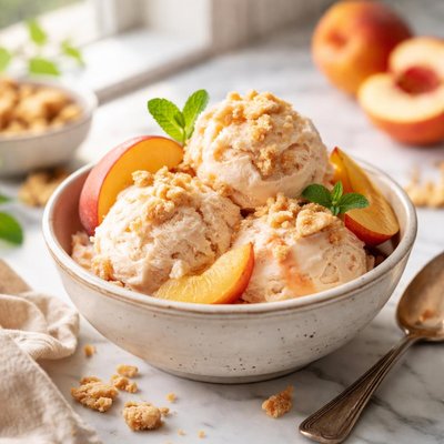 Image of Deluxe Peach Ice Cream