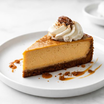 Image of Deluxe Pumpkin Cheesecake with Gingersnap Crust