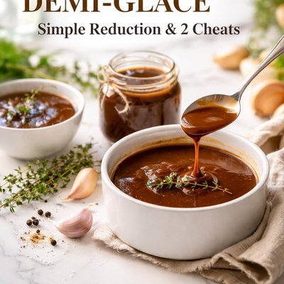 Image of Demi Glace or Semi Demi Glace Simple Reduction and 2 Cheats