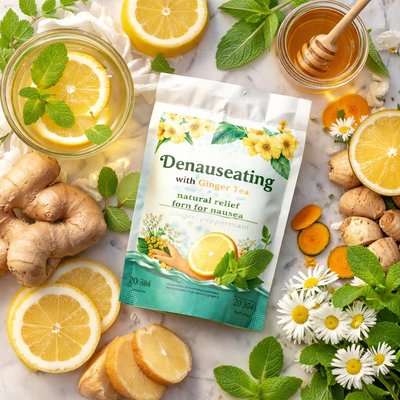 Image of Denauseating with Ginger Tea