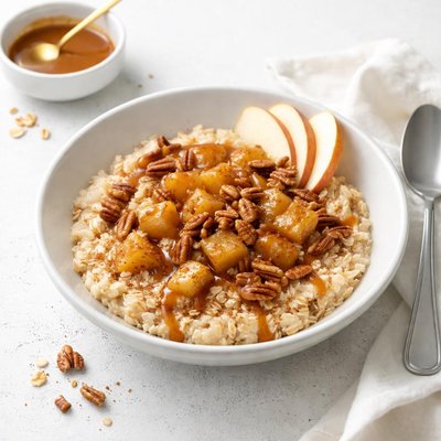 Image of Dessert for Breakfast Aka Caramel Apple Oatmeal
