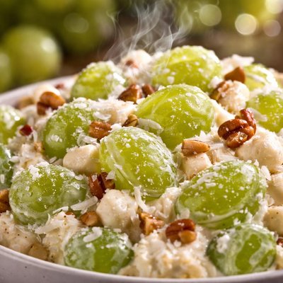 Image of Dessert Salad with Green Grapes
